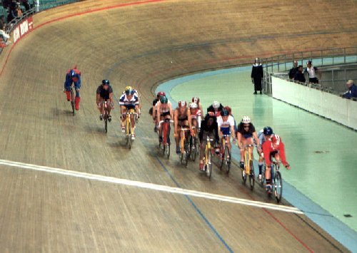 A "devil" race on Manchester track