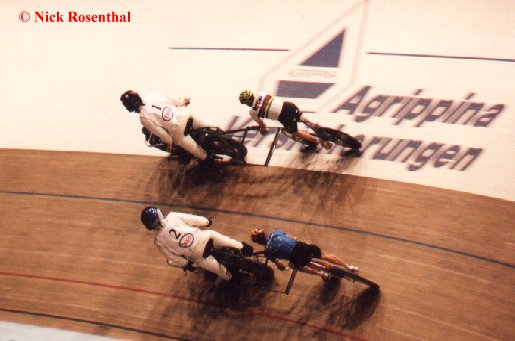 motor-paced racing action in Berlin