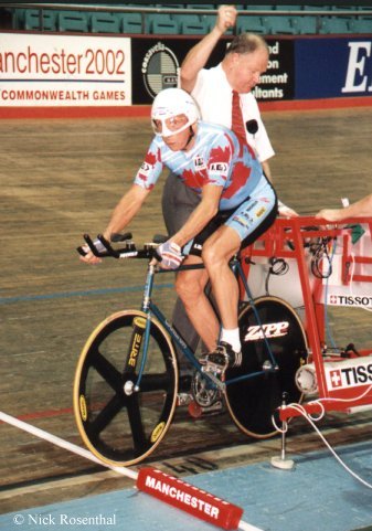 Photo of Norman Sheil at start of pursuit.